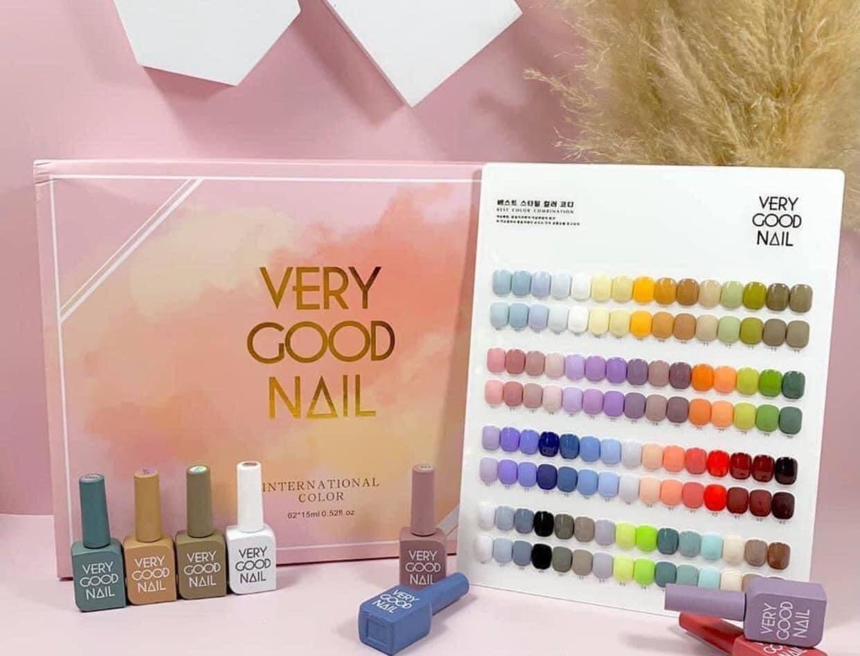 Set sơn gel very good nail 60 màu - tặng kèm bảng màu, base top