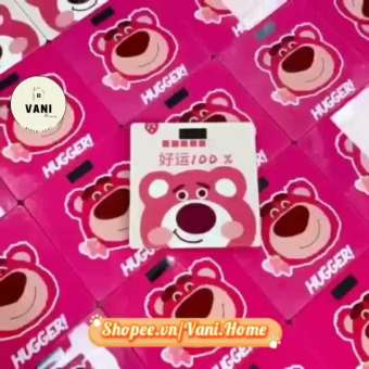 CÂN ĐIỆN TỬ SỨC KHOẺ HÌNH GẤU HỒNG CUTE - CÂN HÌNH GẤU THEO DÕI CÂN NẶNG GIA ĐÌNH ĐỘ CHÍNH XÁC CAO - CÂN ĐIỆN TỬ GẤU DÂU - CÂN GẤU HỒNG CUTE CÂN ĐIỆN TỬ SỨC KHOẺ HÌNH GẤU HỒNG CUTE