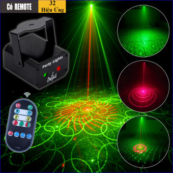 Đèn Laser 2 Tia Laze Cảm Biến Theo Nhạc - Đèn Chiếu Laser Mini Thích Hợp Chơi Karaoke, Bay Phòng, DJ...