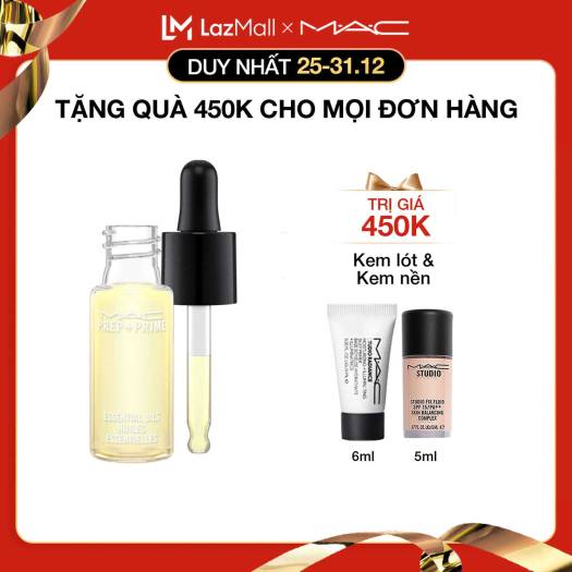 Tinh dầu làm dịu, cân bằng độ ẩm cho da MAC Prep + Prime Essential Oils Grapefruit & Chamomile 14ml