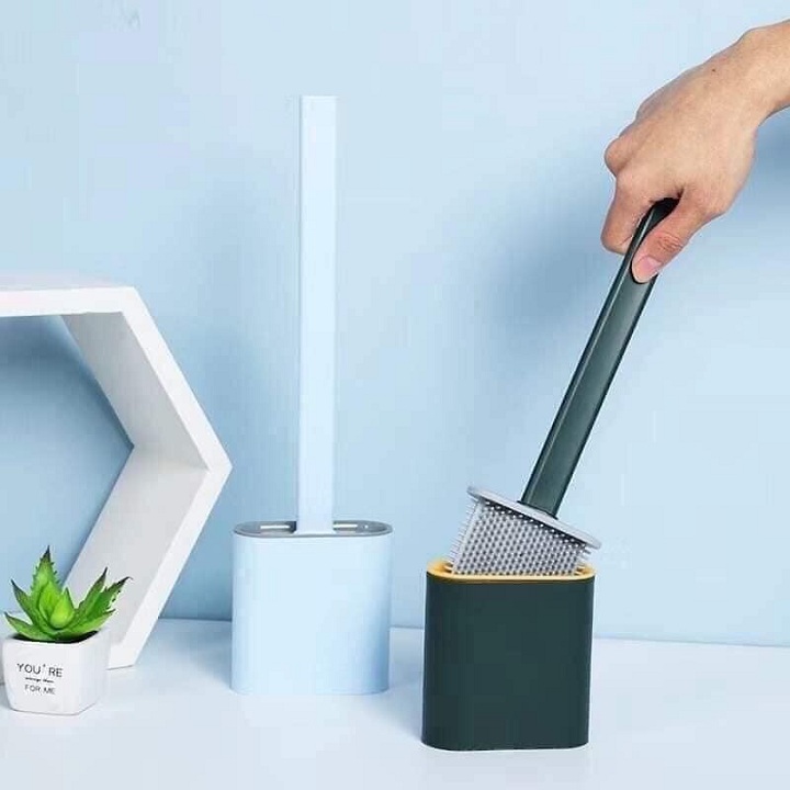 Cây cọ vệ sinh bồn cầu, nhà tắm silicon - Quà khuyến mãi 247