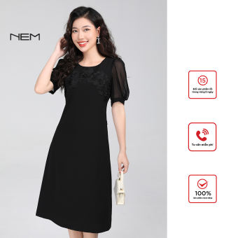 ĐẦM THIẾT KẾ ĐÁP HOA NEM FASHION D20632