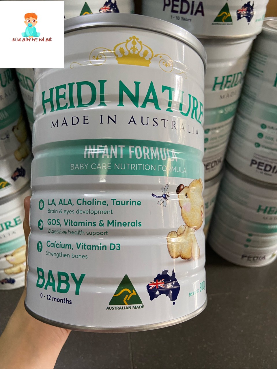 Sữa Úc Heidi Nature Baby 900g(date mới)