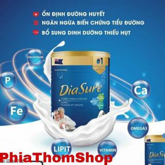 [Tặng kèm 2 gói sữa nghệ curcumilk] Combo 2 Sữa Non Diasure 850g- Dinh dưỡng cho người tiểu đường - Ổn định đường huyết - Tăng cường sức đề kháng - Hỗ trợ tim mạch huyết áp