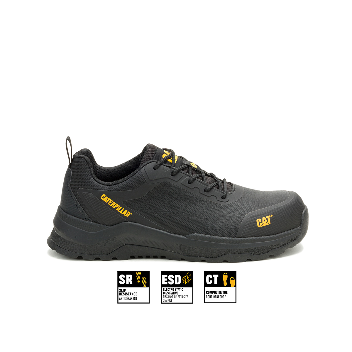 Caterpillar Men's Argon Composite Toe Work Shoes - Black (P89955