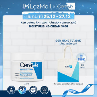 Kem dưỡng ẩm toàn thân (cơ thể và da mặt) CeraVe Moisturizing Cream 340g