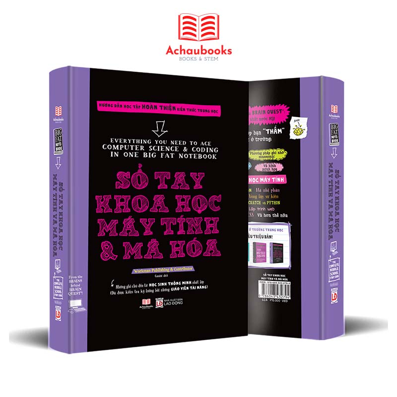 Sách - Sổ Tay Khoa Học Máy Tính Và Mã Hóa - Tổng Hợp Kiến Thức Lập Trình THCS đến THPT - Á Châu Books