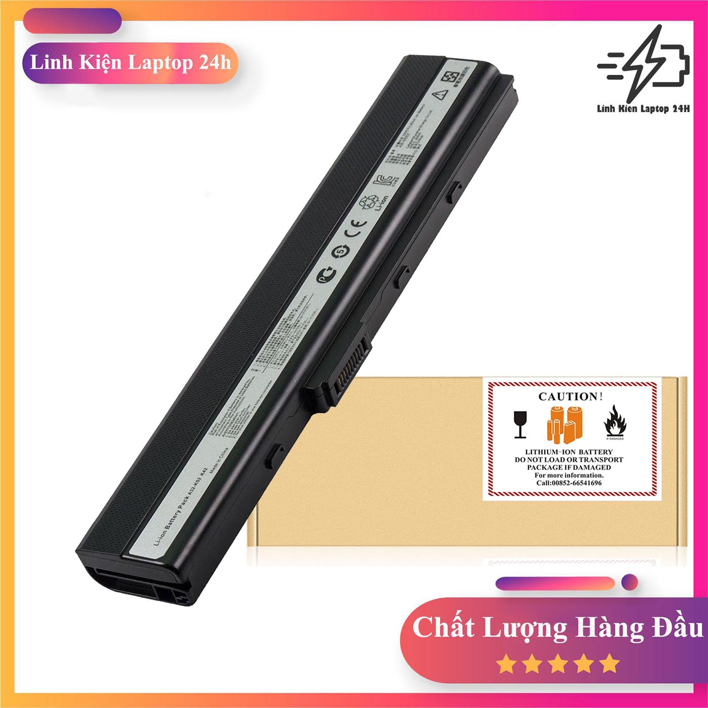 Pin laptop asus k52 k52f k52j k52n k52s k52x k42 k62 x42 x62 x52j x52f p42 p42e a42 a52 a62 b53 b53f k62 k62f
