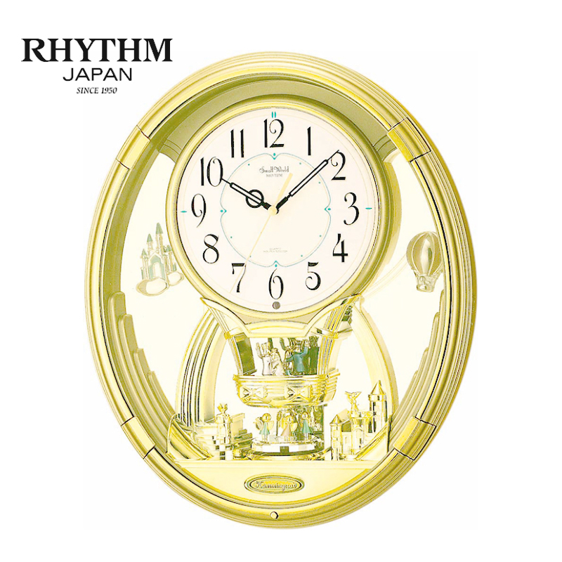 Đồng hồ treo tường nhật bản rhythm magic motion 4mh736wd18 - kt 34.5 x 41.0 x 8.7cm
