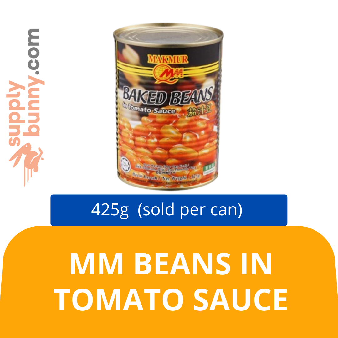 KLANG VALLEY ONLY! MM Beans In Tomato Sauce 425g (sold per can)
