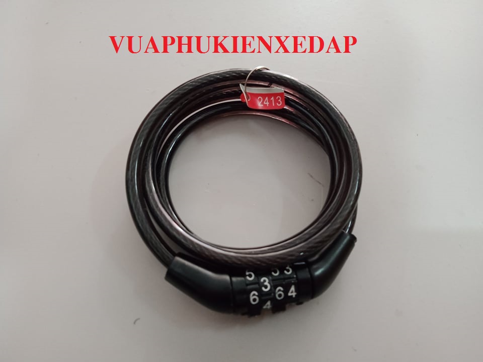 Khóa dây xe đạp 4 số
