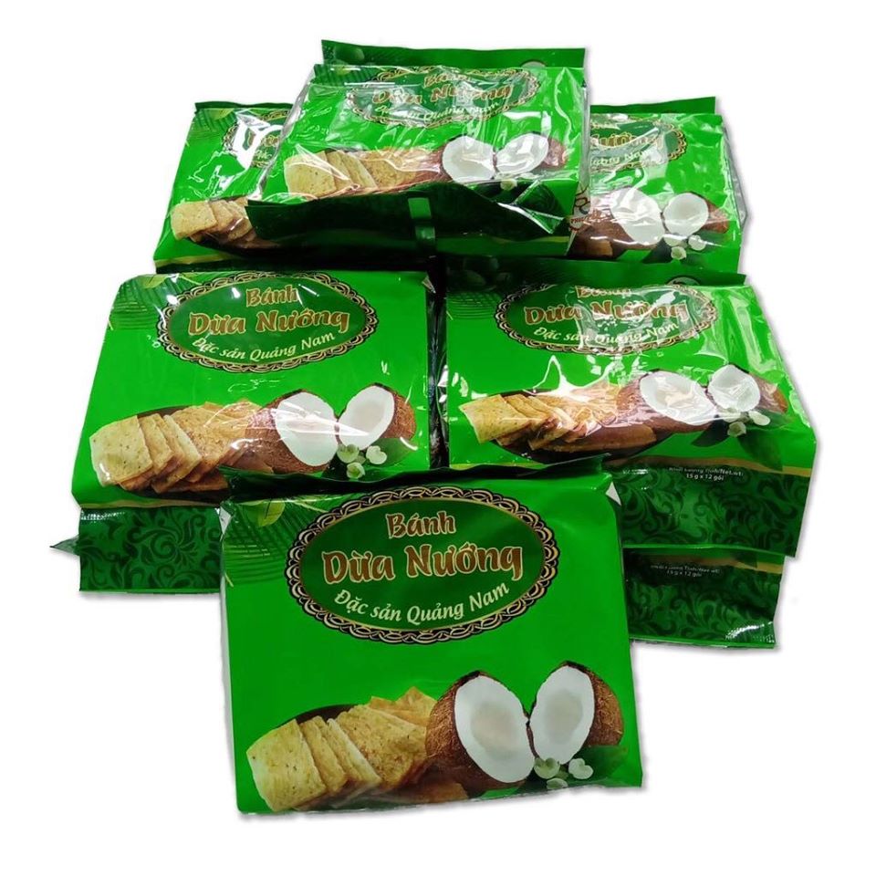 Combo 3 gói bánh dừa nướng đặc sản quảng nam - loại đặc biệt ngon