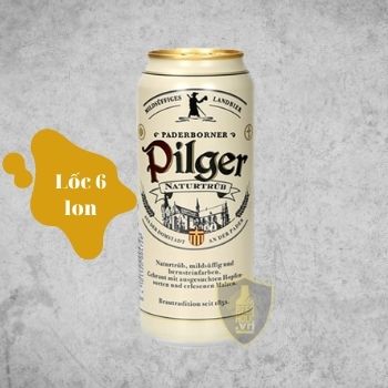 Bia đức pilger original 5%, lốc 6 lon 500ml, beerholic