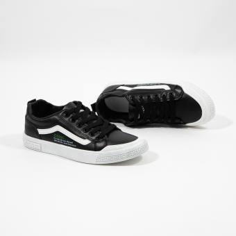 Giày Thể Thao Nam Thời Trang MWC Sneaker Da Đế Thấp Phong Cách Trẻ Trung Năng Động Màu Đen Trắng Kem NATT - 5351