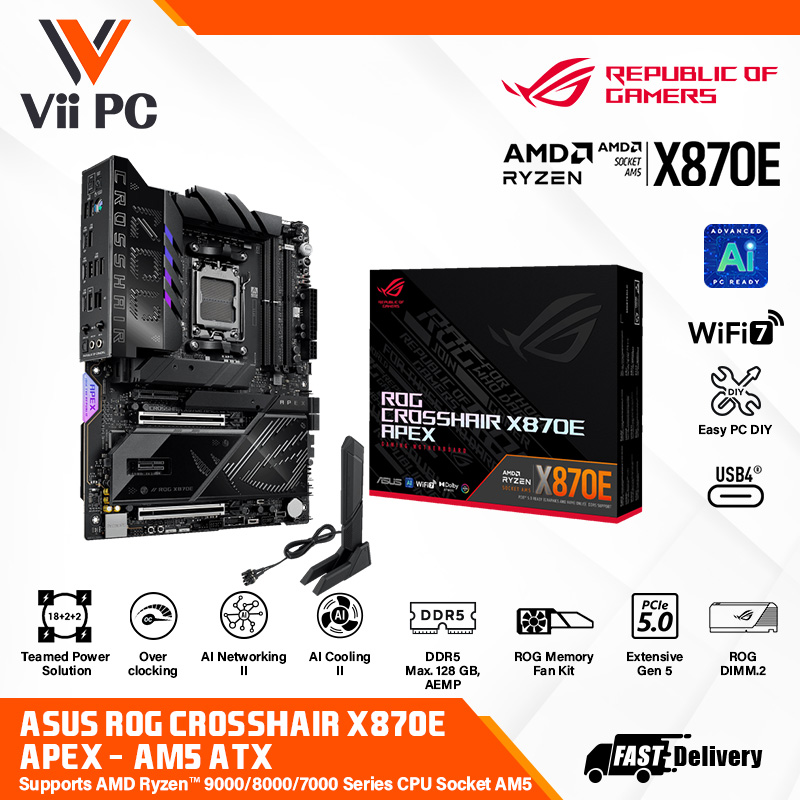 MSI MAG B650 TOMAHAWK WIFI AM5 ATX Motherboard + AMD Ryzen 7