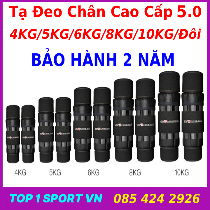 Tạ đeo chân tay thể thao chạy bộ cao cấp phiên bản mới 2023 thế hệ 5.0 trọng lượng 10KG/8KG/6KG/5KG/4KG/3KG/2KG/Đôi êm hơn gọn hơn ưu việt hơn bền bỉ hơn không tuột tạ chân người lớn trẻ em dụng cụ tập gym tối thượng