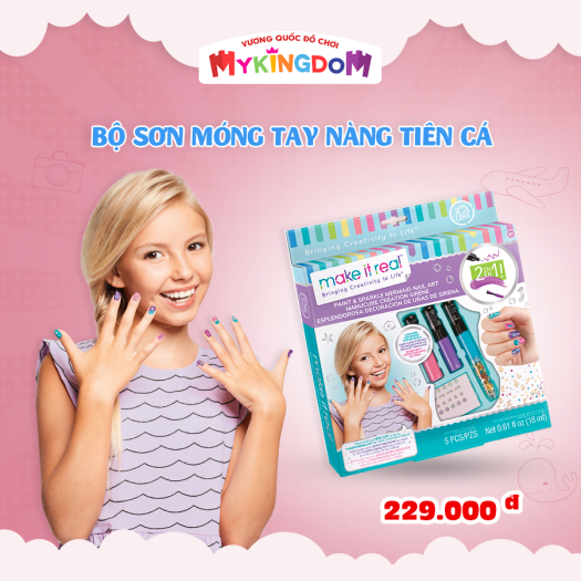 MY KINGDOM - Bộ sơn móng tay nàng tiên cá MAKE IT REAL 2324MIR