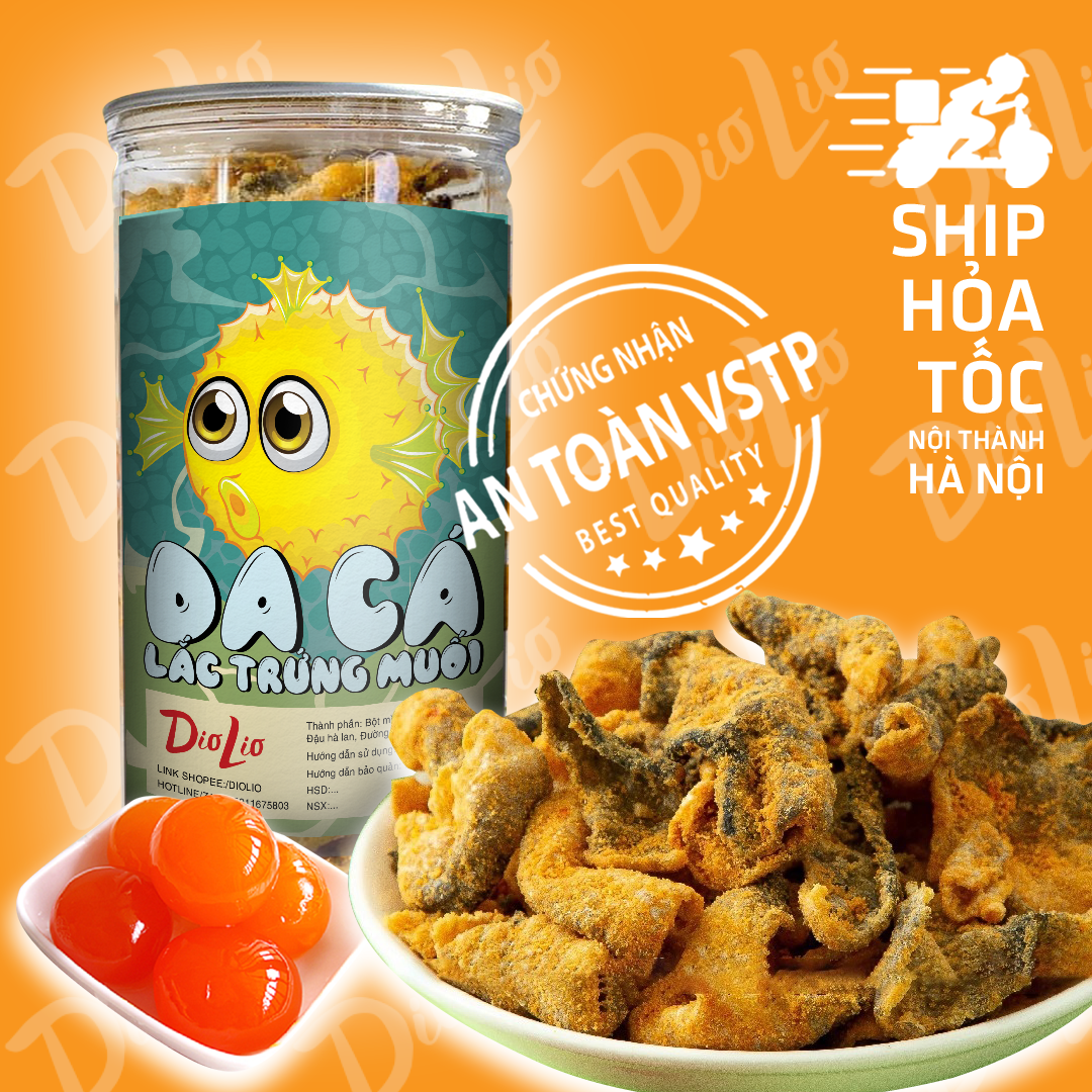 Da cá trứng muối Diolio hộp 250g, bùi ngọt, giòn tan siêu ngon