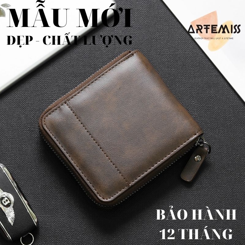 [Miễn phí vận chuyển] Ví nam nữ da độc lạ chính hãng Artemis store P0286U15 cổ điển hàng đẹp Quà tặng sinh nhật cho nam Bh 12t cao cấp sang trọng, chất Siêu bền, phong cách Hàn Quốc, lịch lãm, cá tính mẫu mới đựng thẻ đựng tiền đa năng