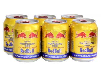 Lốc 6 lon bò húc thái lan, redbull thái lon 250ml