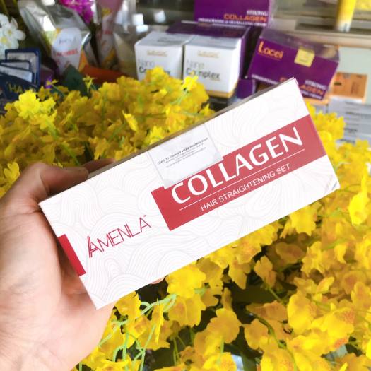 Thuốc duỗi tóc lavox, Lacei, Collagen phục hồi tóc [200mlx2]