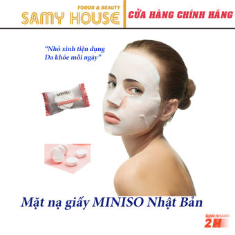 Mặt nạ giấy nén Miniso Nhật Bản bán lẻ 1 Viên