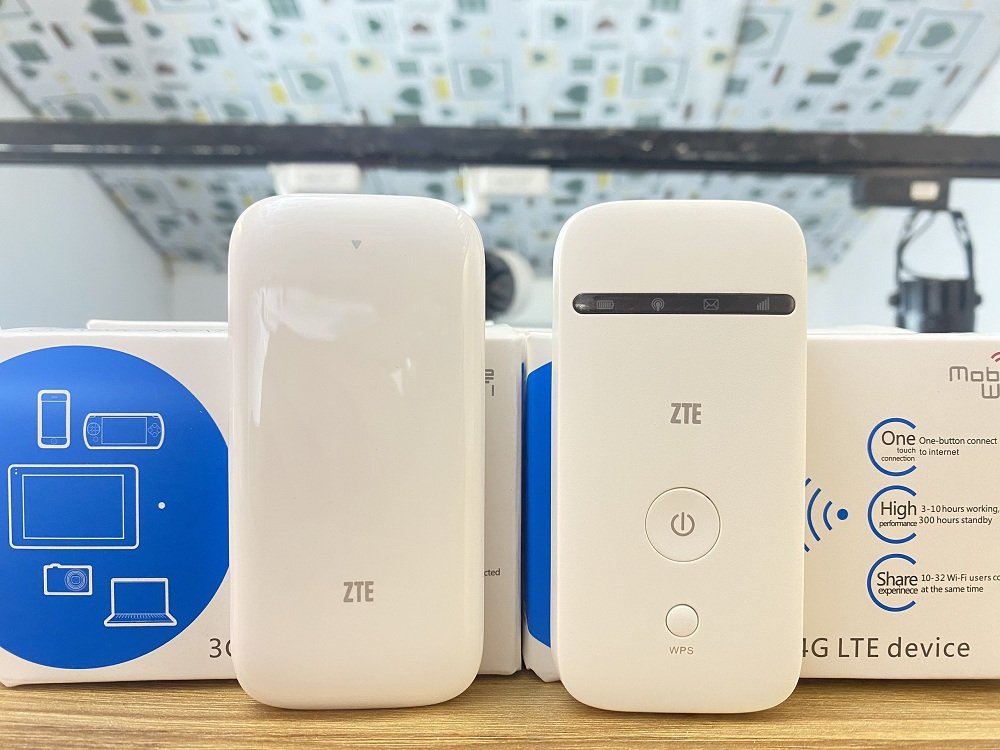 Máy phát mạng wifi Máy Phát Wifi Từ Sim 3G,4G ZTE MF65 bebo nhập khẩu nguyên hộp chất lượng toàn cầu gắn sim là sài