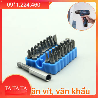 Bộ 33 đầu bắt vít lắp máy khoan