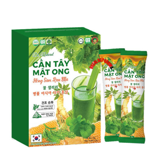 Cần Tây Mật ong Hồng Sâm Rau Má - Giúp Giảm Cân Hiệu Quả Giảm Mỡ Máu Lợi Tiểu Giải Độc Phòng Ngừa Ung Thư