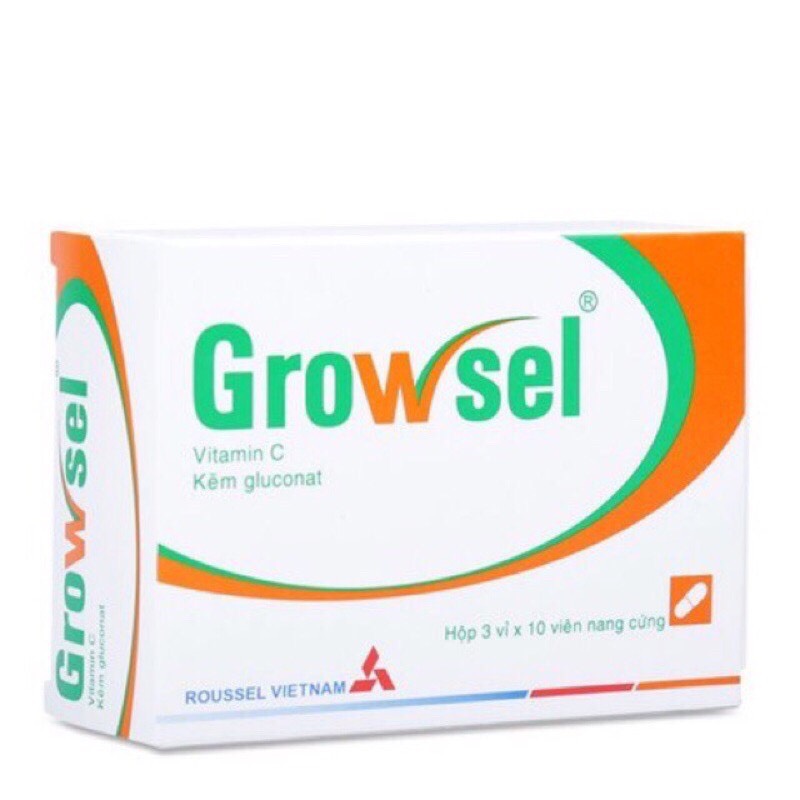 Viên uống growsel / growcell ngừa mụn, sáng da, tăng đề kháng - hộp 30 viên