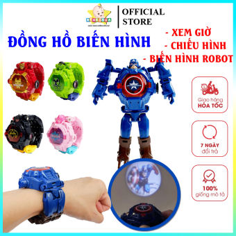 Đồng hồ biến hình siêu nhân cho bé kèm chiếu hình và xem giờ