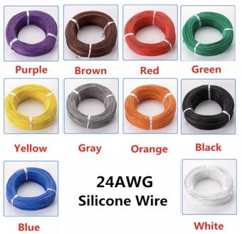 Cuộn 5m dây Silicon chống cháy UL3239 24 AWG