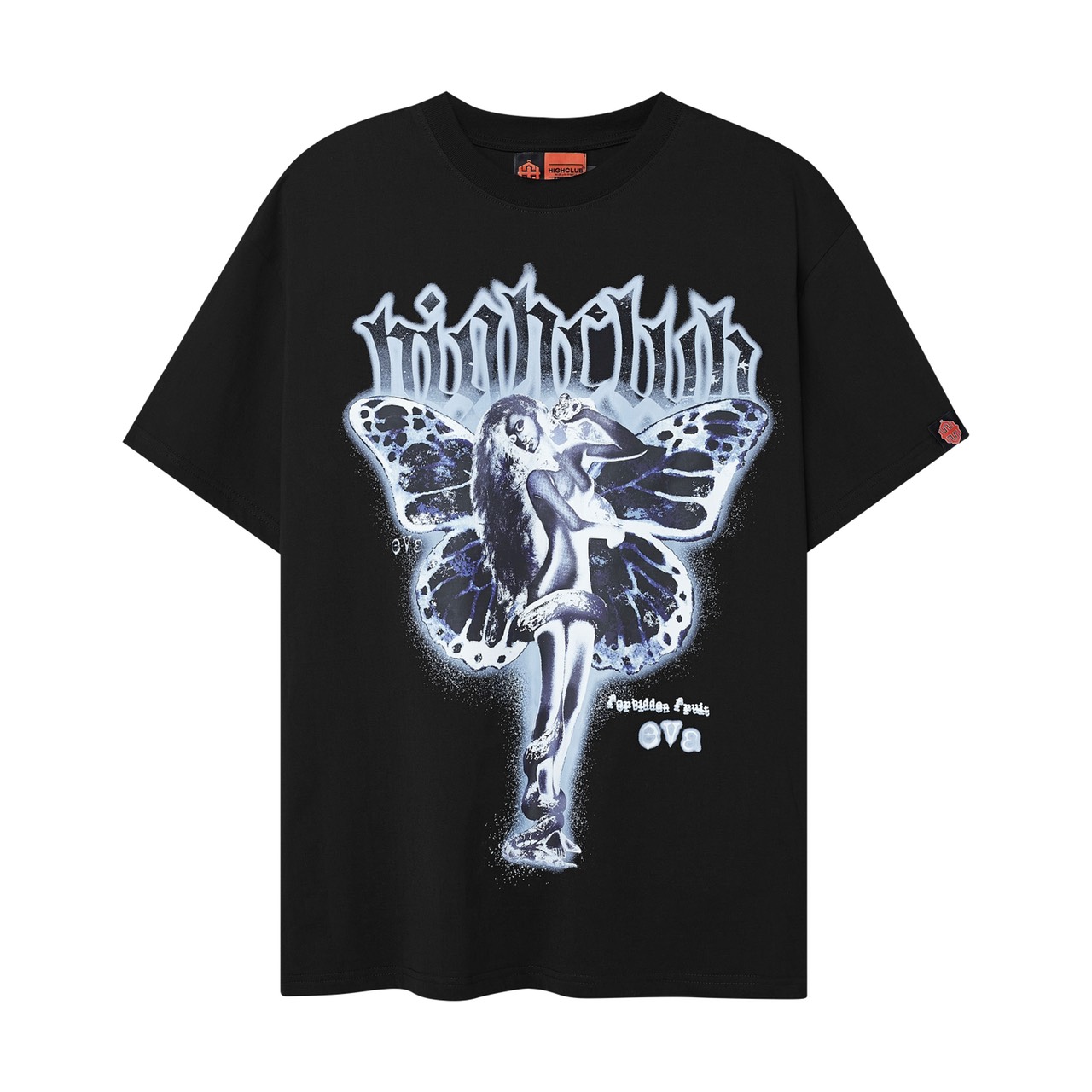 Áo thun eva tay lỡ unisex nam/nữ đen cổ tròn - highclub brand chính hãng
