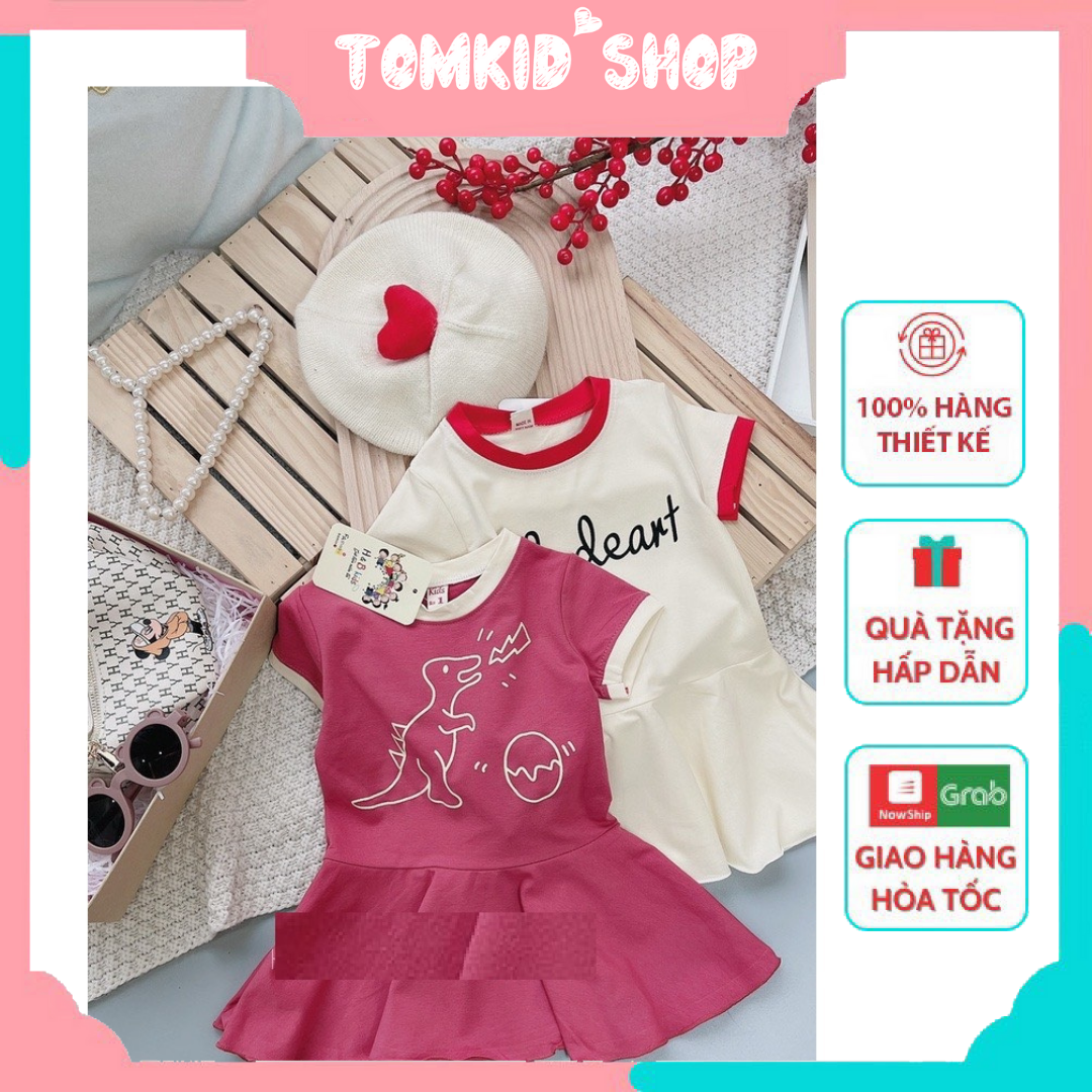 Váy Đuôi Cá Chất Cotton Tàu 2 Màu Trắng, Hồng Cho Bé Gái