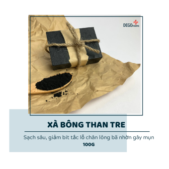 Xà bông than tre thải độc, giúp da mịn màng, trắng sáng DEGO PHARMA