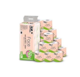 Lốc 20 cuộn giấy vệ sinh Face Hồng cao cấp - giấy 4 lớp