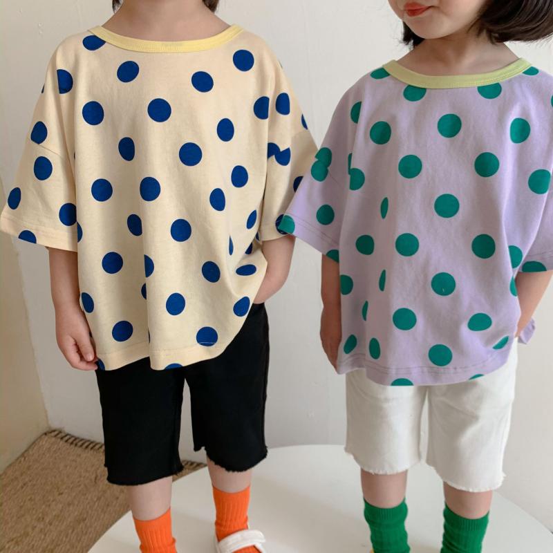 Polka dot shop shirt for kids