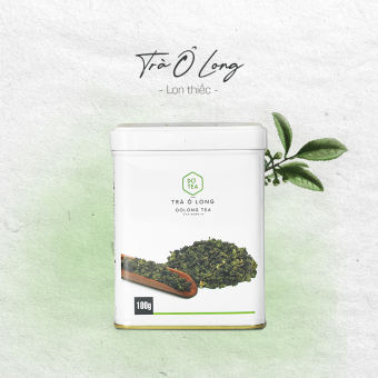 Trà ô long làm quà tặng, trà biếu, lon thiếc 100gam Dotea, trà oolong cao cấp thơm nhẹ, ngọt thanh