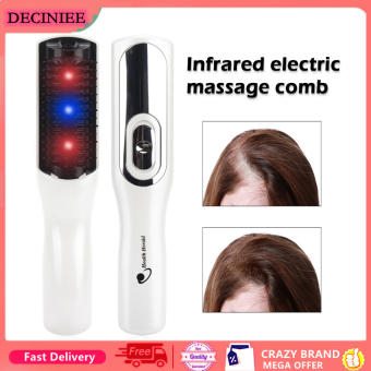 Massage Lược Lược Mát Xa Laser Hồng Ngoại Trị Liệu Chống Rụng Tóc Chăm Sóc Mọc Tóc Bàn Chải Dụng Cụ Kích Thích Mọc Tóc