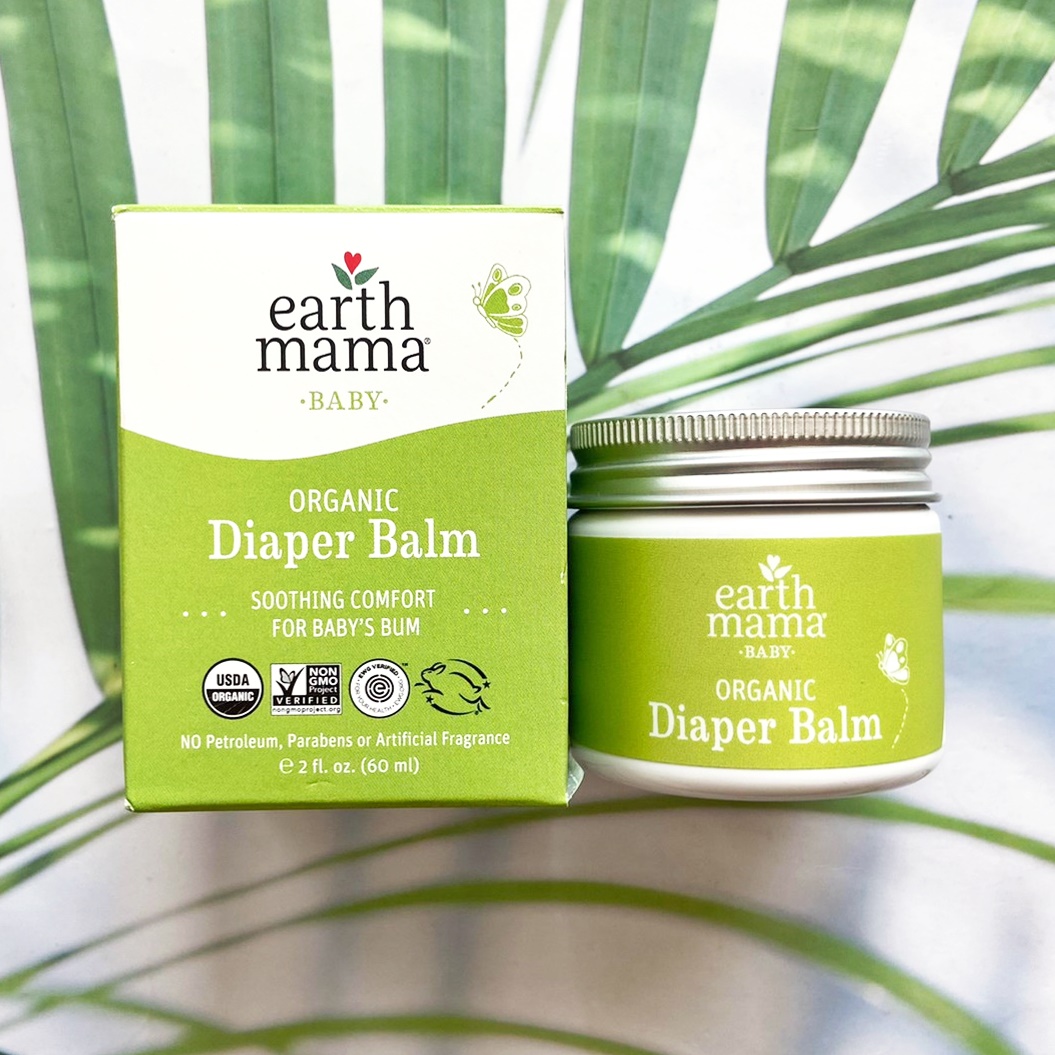 บาล์มทาผื่นผ้าอ้อมเด็ก Baby Organic Diaper Balm 60 ml (Earth Mama®) - ยี่ห้อ Earth Mama ราคา 888 บาท*ส่งฟรี