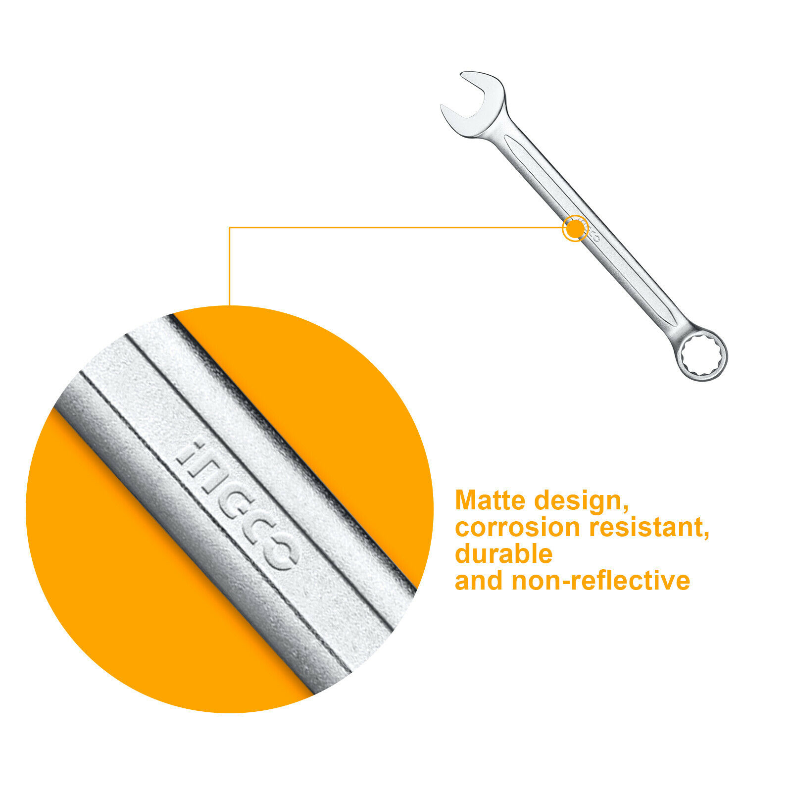 Combination Spanner Set Ingco hkspa1088-i
