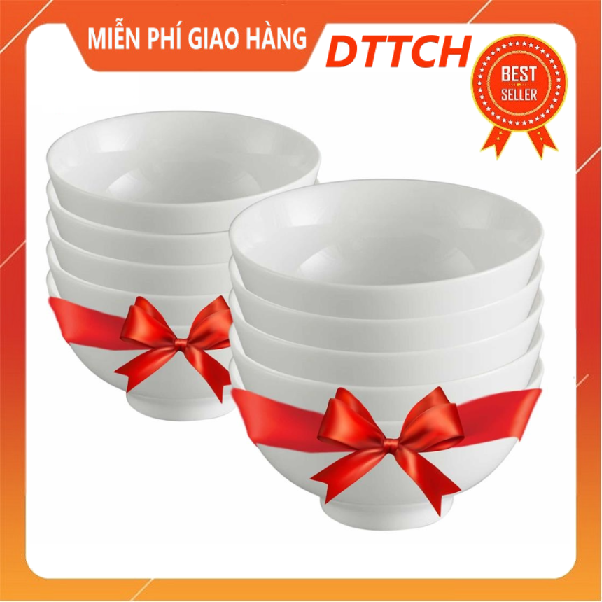 Bộ chén sứ hoa văn cao cấp - chén sứ tráng men- tô và chén