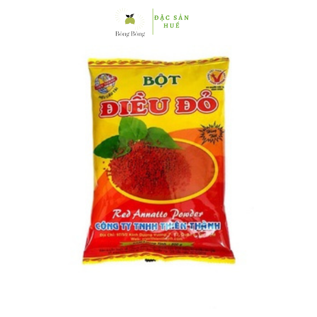 BỘT ĐIỀU ĐỎ Thiên Thành 500GRAM Bột Tạo Màu Thức Ăn - BÔNG BÔNG ĐẶC SẢN HUẾ