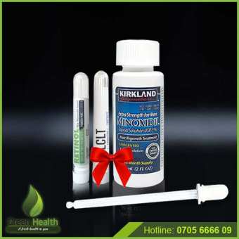 Combo tiết kiệm Minoxidil 5% dạng lỏng, LCLT, RETINOL