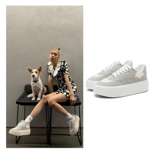 GIÀY THỂ THAO NỮ ĐẾ BÁNH MÌ ROSE BLACKPINK 2022