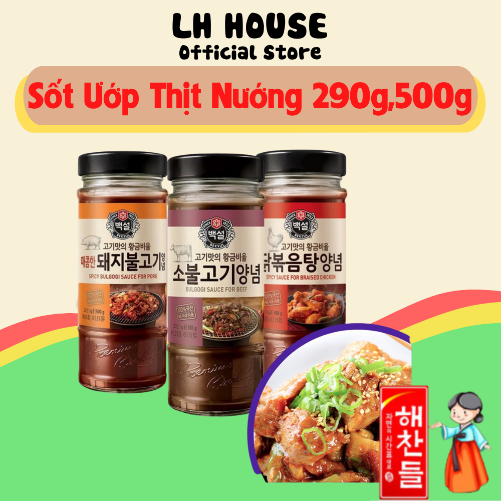 Sốt ướp thịt nướng hàn quốc Beksul Siêu Ngon 290G , 500G- Lh House Official Store