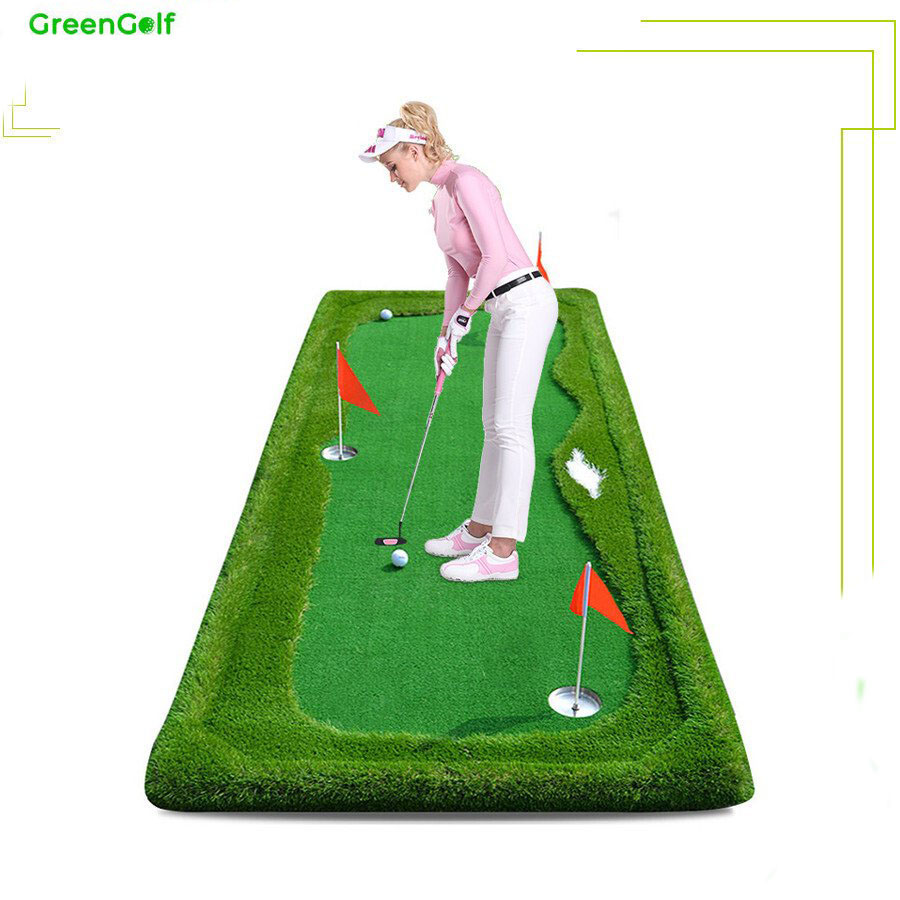 Thảm putting golf kích thước 1.25mx2.6m/ tặng 3 bóng golf/ phù hợp nhiều không gian