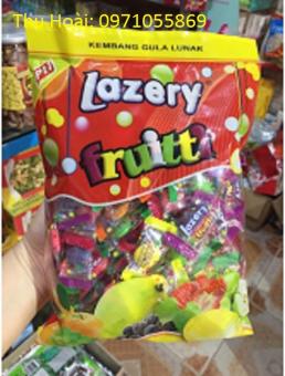 Combor 5 Gói Kẹo Trái Cây Lazery Fruitti Đủ Vị Đủ Màu 300g Sản Phẩm Của Indonesia