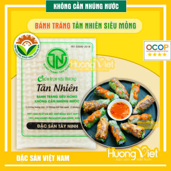 Bánh tráng Tân Nhiên Tây Ninh, bánh tráng siêu mỏng làm gỏi cuốn, bì cuốn, bánh tráng cuốn gói rau không cần nhúng nước, đặc sản Tây Ninh