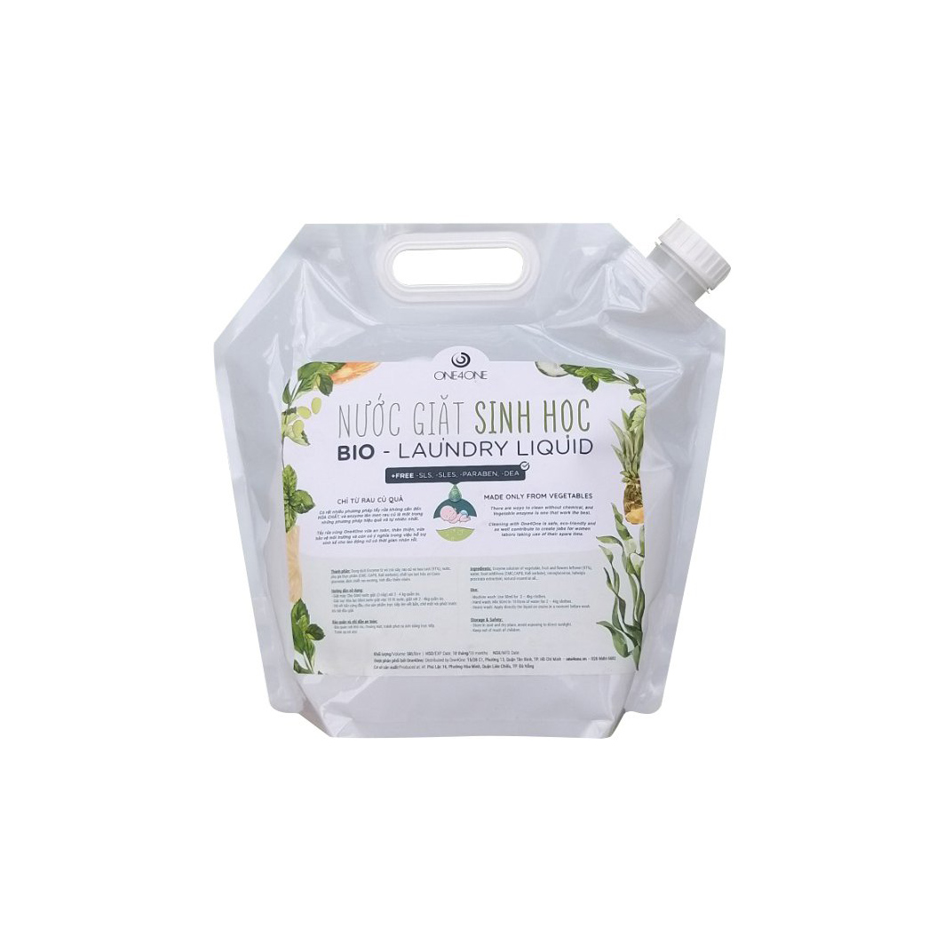 Nước giặt sinh học one4one 1l, 4.9l
